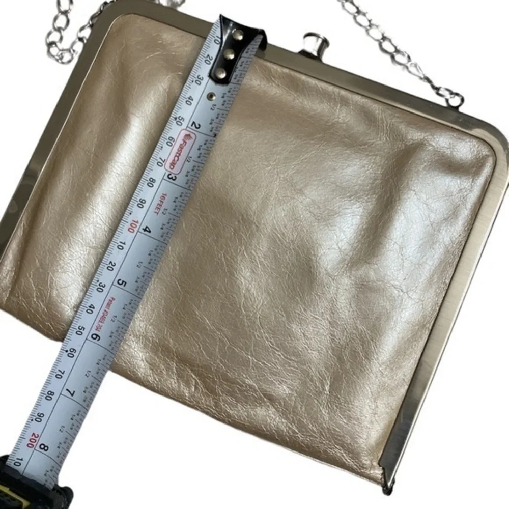 Hobo Pearl shimmer convertible evening clutch bag